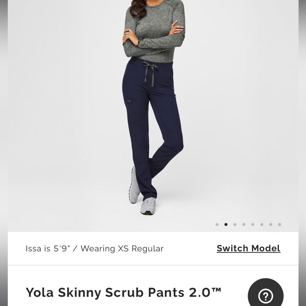 Figs Yola Scrub Pants - Navy